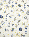 Constellation Cats Cotton Sheeting - White