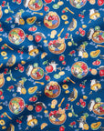 Delicious Animal Acai Bowl Penguin Cotton Oxford - Navy YGA-91070-2
