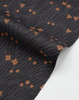 Floral Cool Breeze Cotton Sheeting - Dark Grey YGA-91100-1