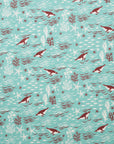 Sea Animals Cotton Sheeting - Turquoise YGA-91110-1