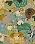 Powerful Animal Sheep Cotton Oxford - Green