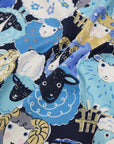 Powerful Animal Sheep Cotton Oxford - Navy
