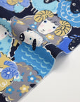Powerful Animal Sheep Cotton Oxford - Navy