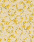 Mimosa Wreath Cotton Linen Sheeting YKA-29080-1