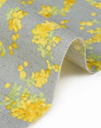 Mimosa Wreath Cotton Linen Sheeting