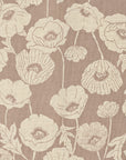 Poppy Flowers Cotton Linen Sheeting