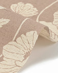 Poppy Flowers Cotton Linen Sheeting