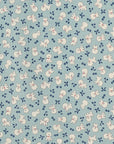 Chibi-pri Bichon Frise Cotton Sheeting - Sax Blue YKA-31040-1