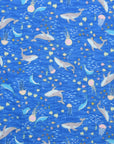 Aquatic Animals Cotton Double Gauze - Blue