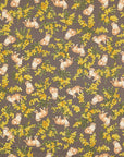 Sweetie Mimosa Cat Cotton Oxford - Charcoal Brown