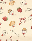 Sweetie Cupcakes Cotton Oxford - White