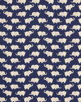 Simply Palette Elephant Cotton Oxford - Navy