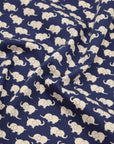 Simply Palette Elephant Cotton Oxford - Navy