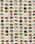Japanese Cats Cotton Oxford YPA-56030-2