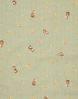 Monkey & Banana Cotton Double Gauze - Green