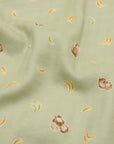 Monkey & Banana Cotton Double Gauze - Green
