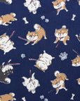 Stubborn Shiba Inu Cotton Oxford - Navy