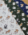 Stubborn Shiba Inu Cotton Oxford - Green