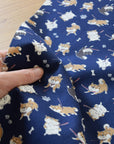 Stubborn Shiba Inu Cotton Oxford - Green