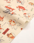 Japanese Goldfish Cotton Oxford - White