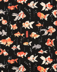 Japanese Goldfish Cotton Oxford - Black