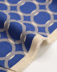 echino Geometric Panels Canvas - Blue