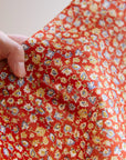 Flownny Paisley Flower Cotton Lawn - Red NFA-1040-42