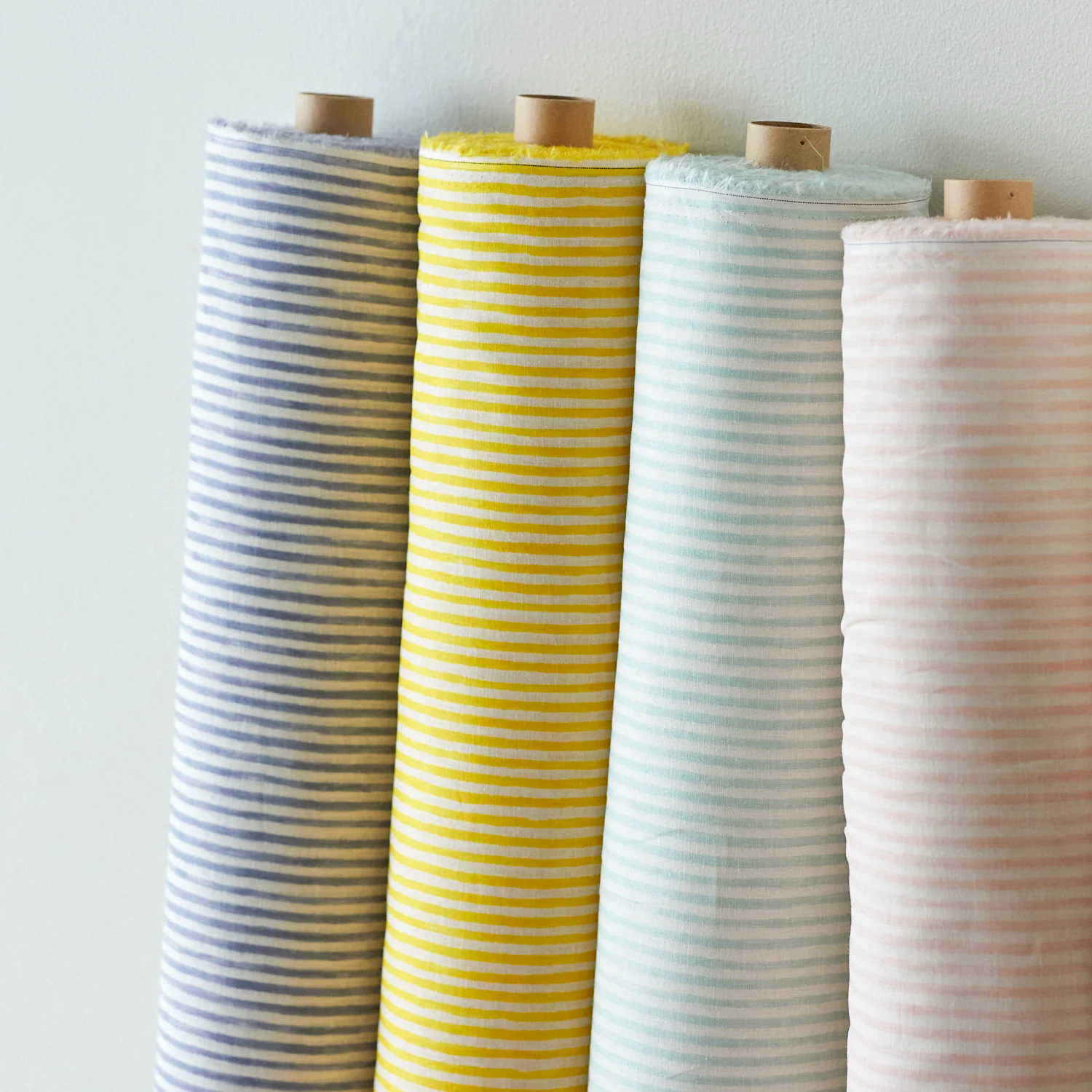 Shima Shima Stripe Linen Cotton Sheeting | Kokka Fabrics