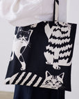echino Neko Noe CAT CAT Cotton Linen Canvas
