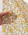 Posey Flowers Cotton Linen Sheeting