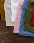 Solid Color 100% Linen - Blue VFA-100