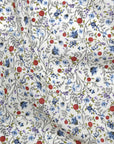 Flownny Berry Bloom Cotton Lawn - White x Blue NFA-1030-36