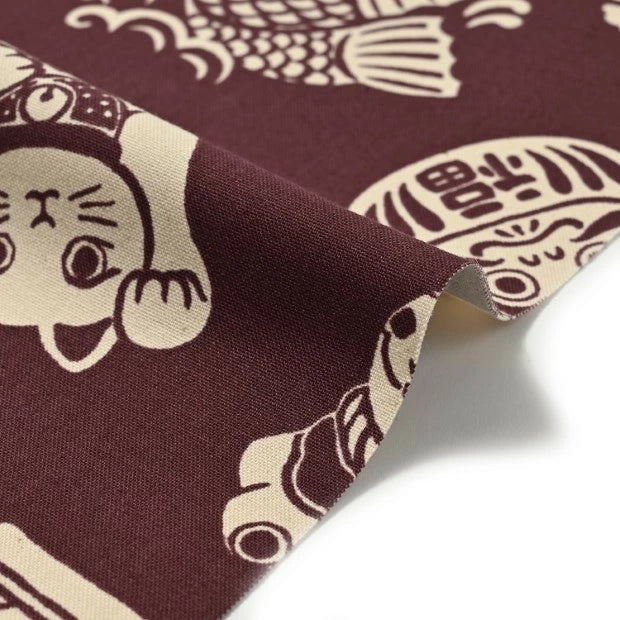 Classic Japan Lucky Charms Lightweight Canvas - KOKKA FABRICS