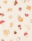 Poisonous Mushroom Cotton Oxford - White