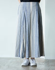Yarn Dyed Linen Cotton Blend Banshu-ori Stripe Fabric - KOKKA Original Design