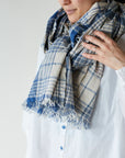 Yarn Dyed Linen Cotton Blend Banshu-ori Check Fabric - KOKKA Original Design