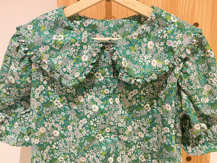 DIY Peter Pan Collar Puff Sleeve Blouse 