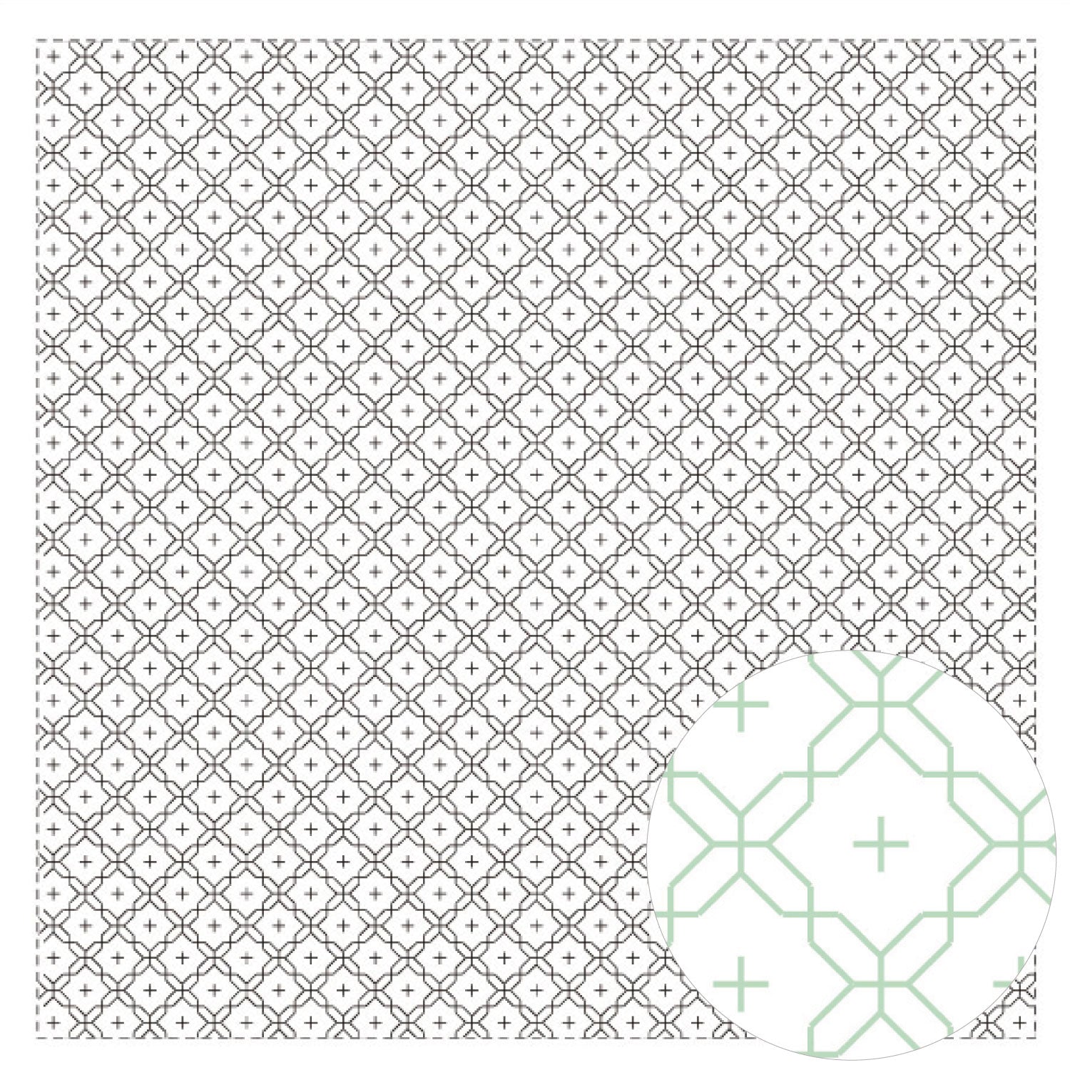 Daruma Sashiko Printed Cloth