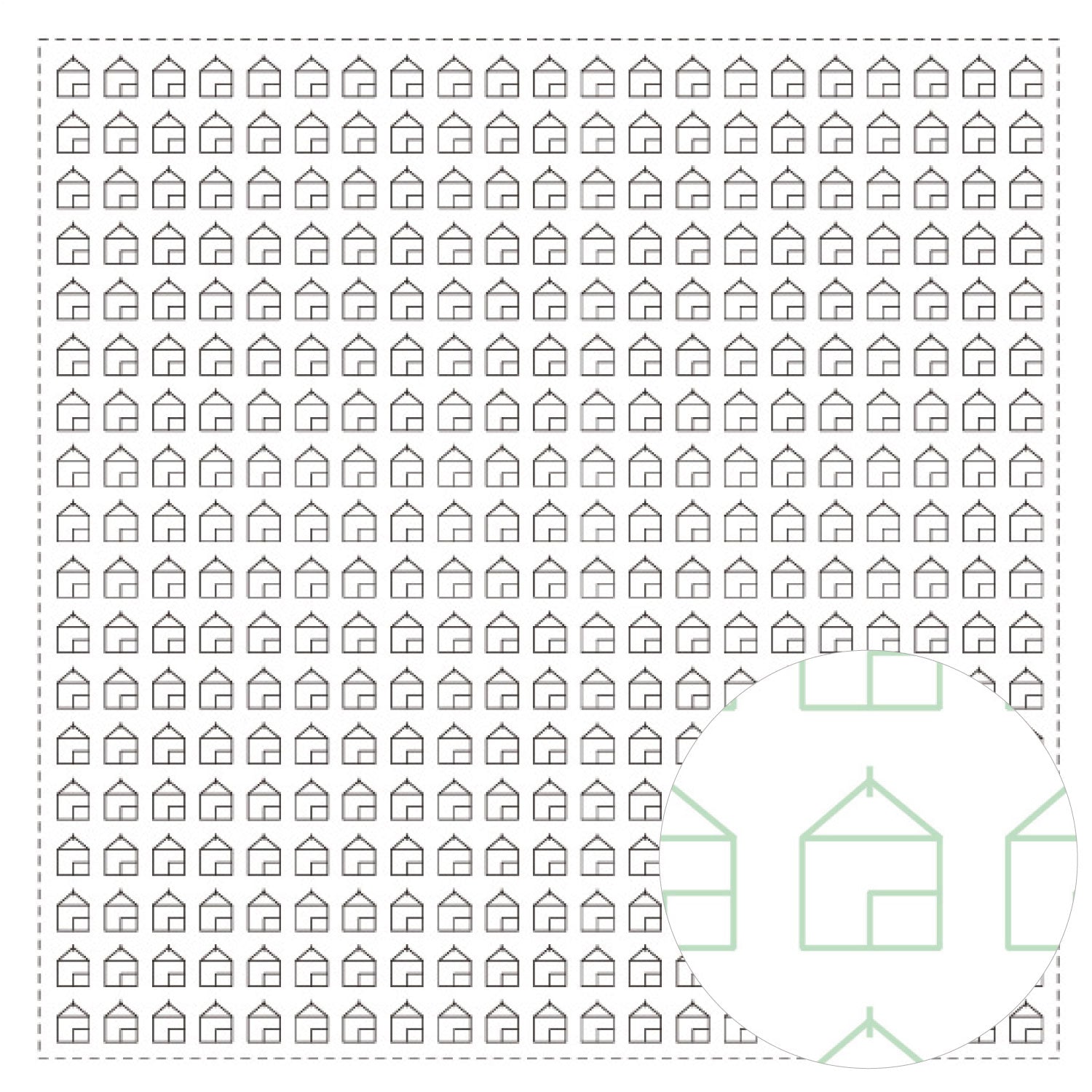 Daruma Sashiko Printed Cloth