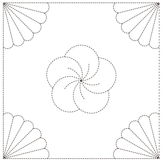 Daruma Sashiko Cloth Yume Fukin