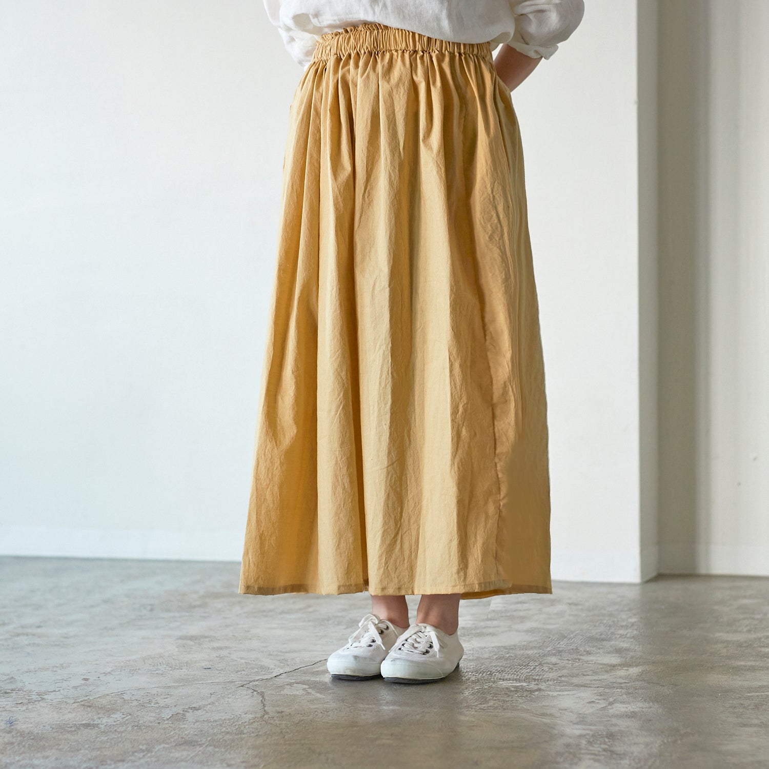 Nuno to Mono Cotton Washed Lawn - Yellow YKA-590-1