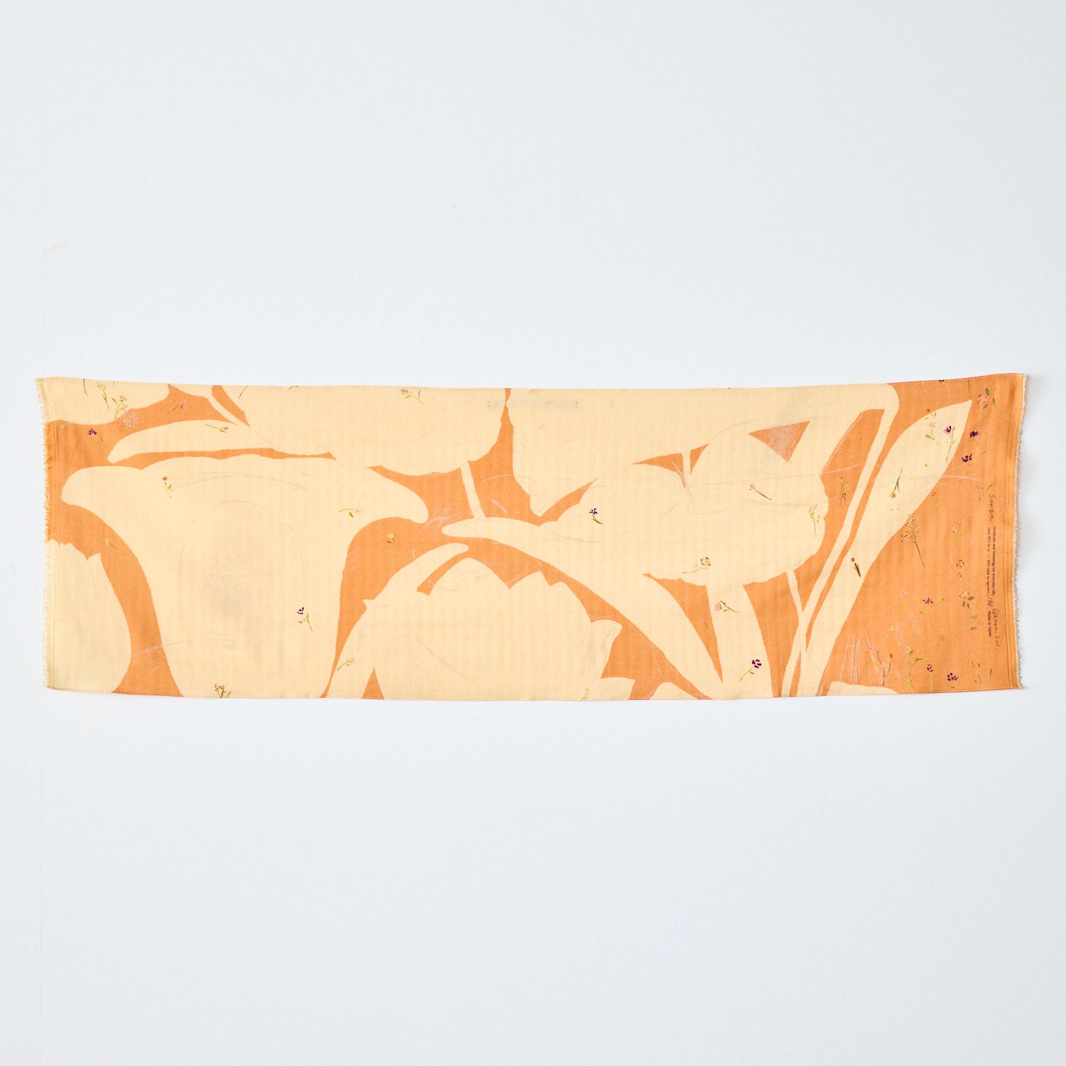 [Kokka Lifestyle] nani IRO Double Gauze Tenugui - Sanga - Orange