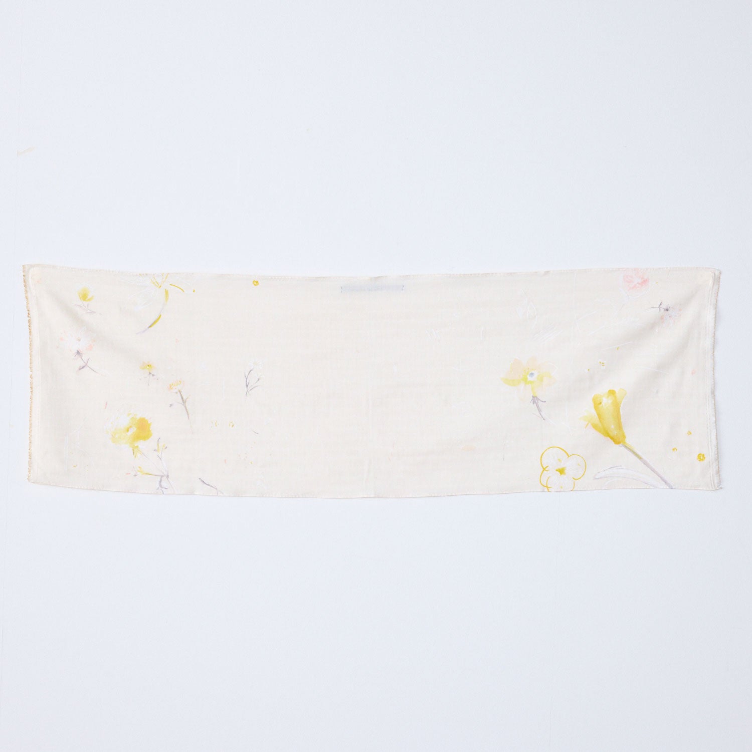 [Kokka Lifestyle] nani IRO Double Gauze Tenugui - Hana no toki niwa - Cream