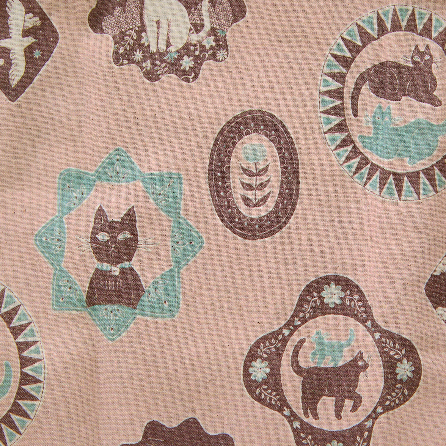 Sanae Sugimoto Cat Days Cotton Linen Sheeting EGX-9230-1
