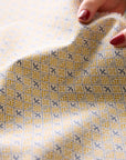 Mimosa Birds Cotton Linen Canvas - Sax Blue YKA-41070-1