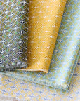 Mimosa Birds Cotton Linen Canvas - Sax Blue YKA-41070-1