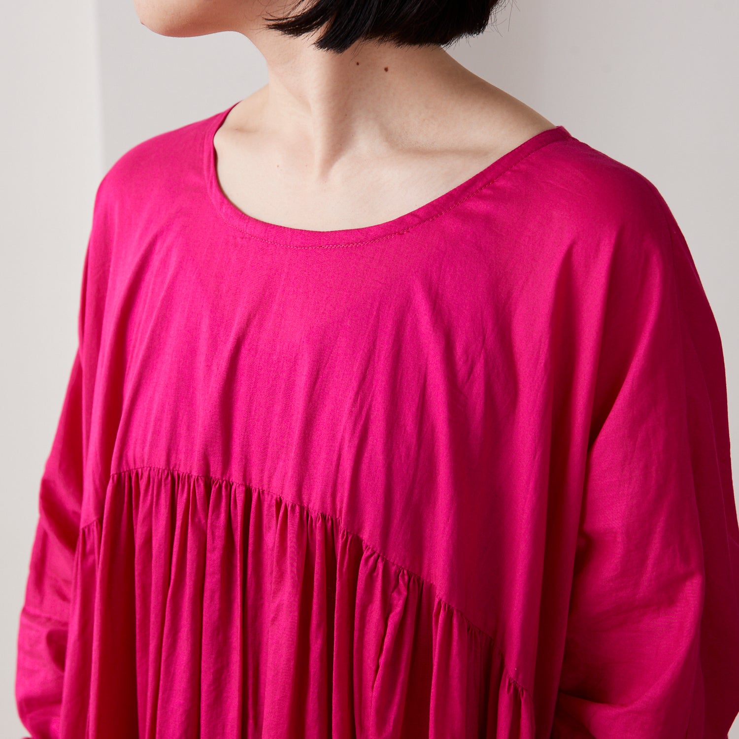 Nuno to Mono Cotton Washed Lawn - Vivid Pink YKA-590-1