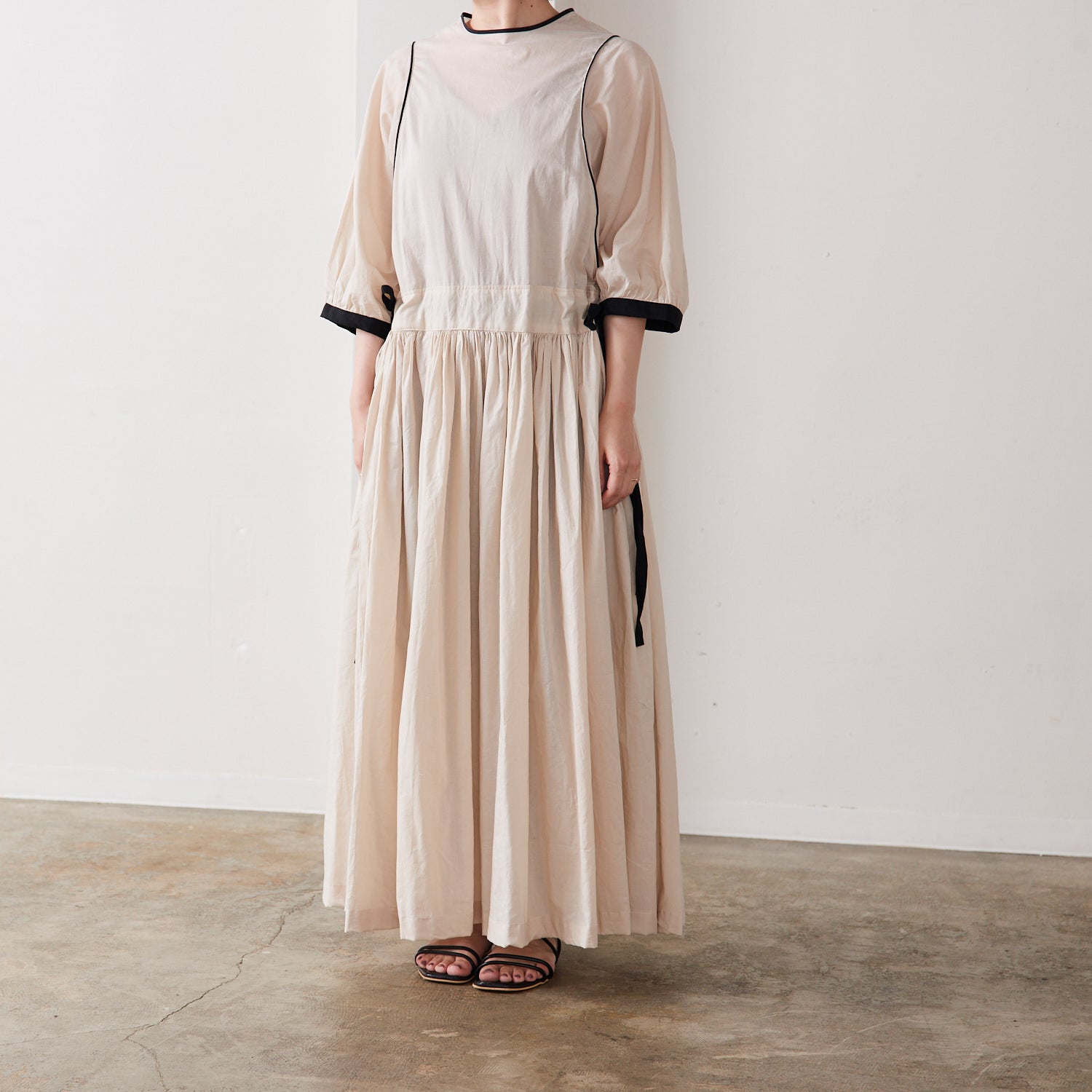 Nuno to Mono Cotton Washed Lawn - Light Beige YKA-590-1