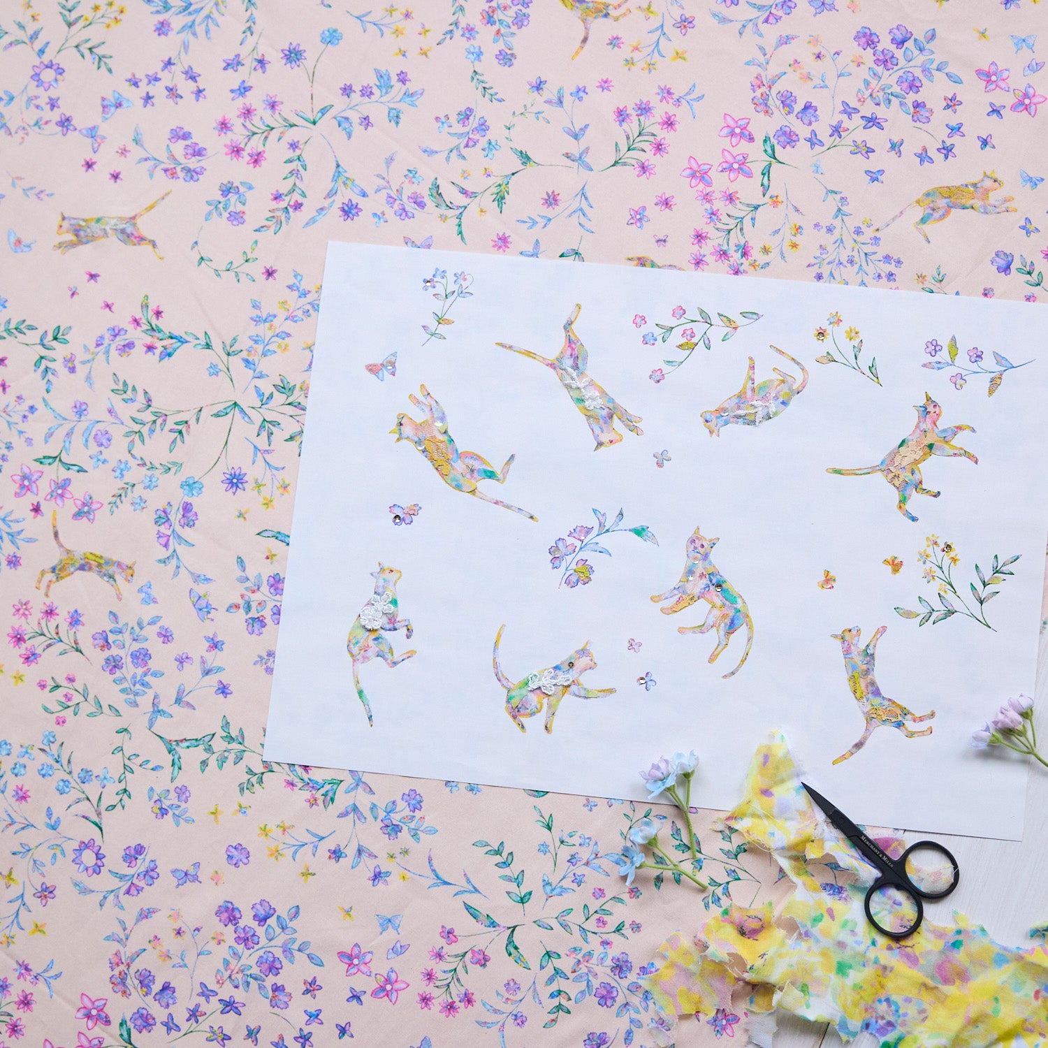 mumea Butterfly Dream Cotton Sheeting EGX-9800-3