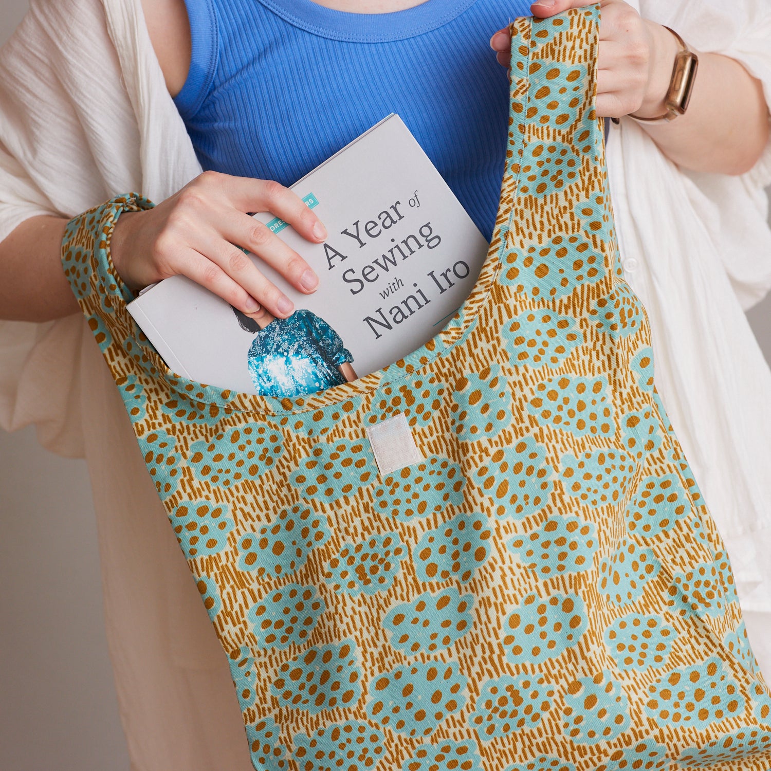 Foldable Grocery Bag PDF Pattern & Illustrated Sewing Instructions